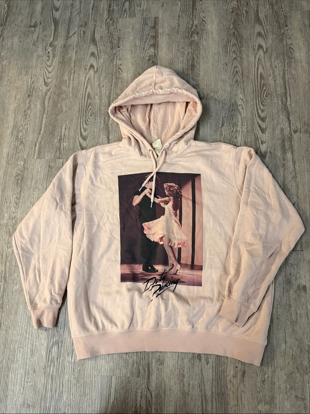 H&M Pale Pink 'Dirty Dancing' Graphic Pullover Hoodie